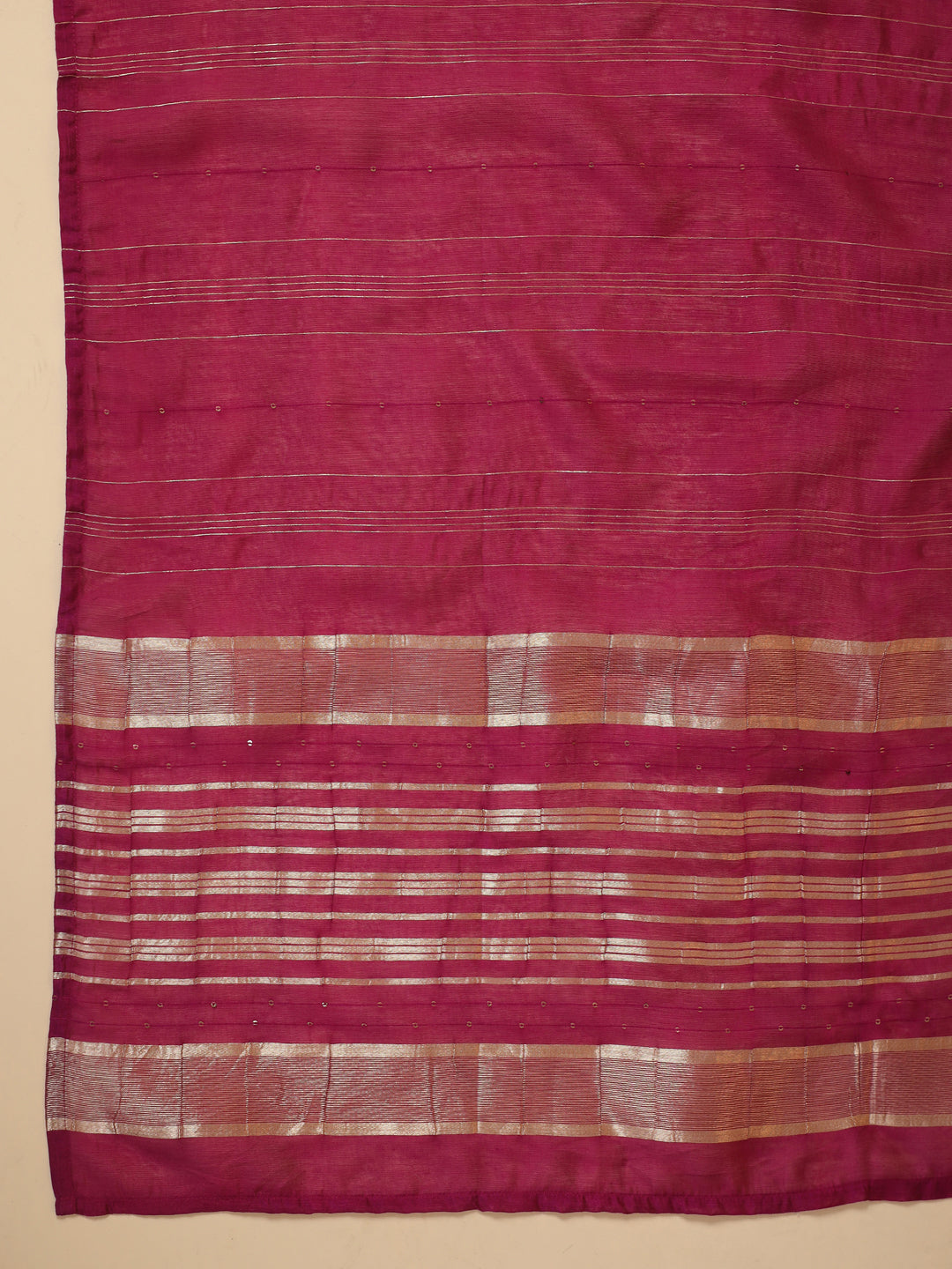 Magenta Cotton Blend Straight Solid 3-Piece Kurta Set