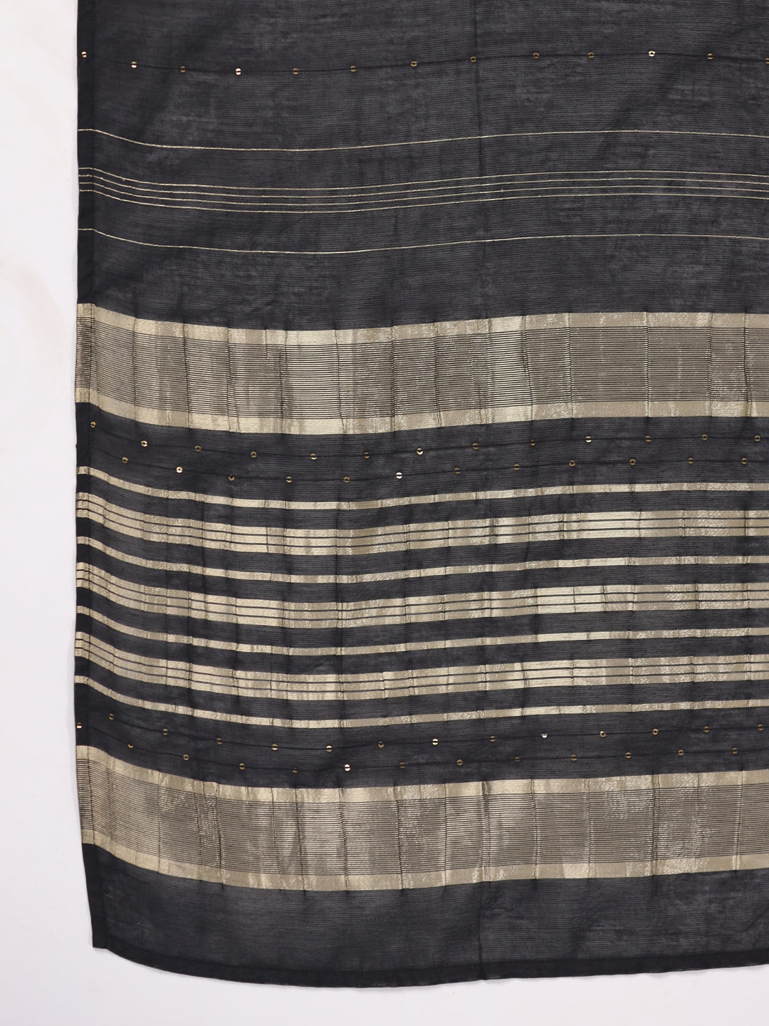 Black Cotton Blend Straight Embroidered 3-Piece Kurta Set