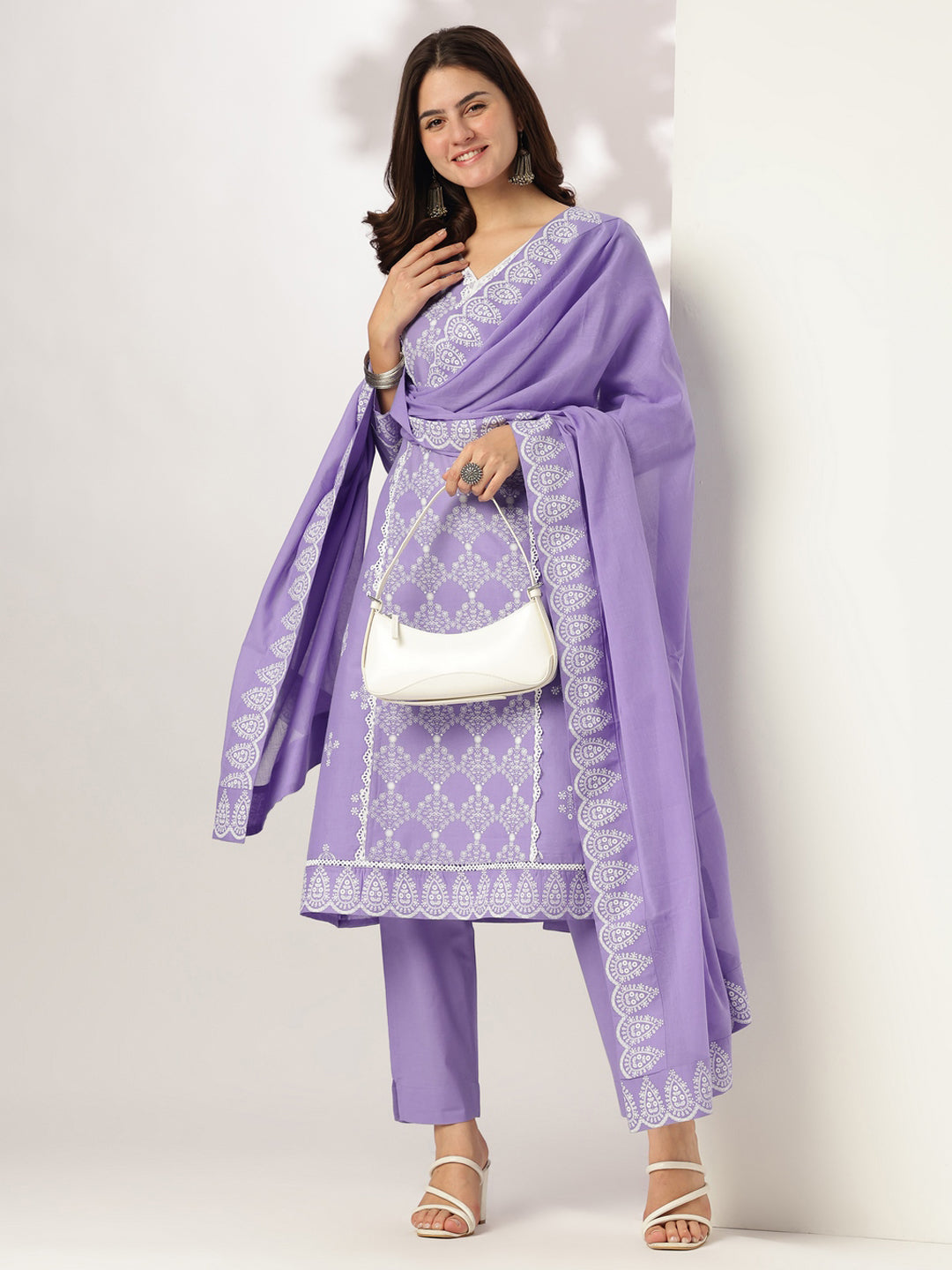Lavender-Cotton-A-Line-Ethnic-Motifs-3-Piece-Kurta-Set