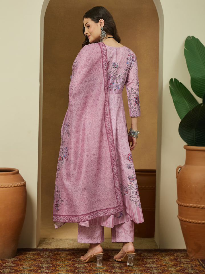 Lavender-Magic-Slub-Printed-3-Piece-Anarkali-Set