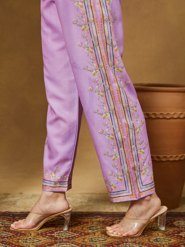 Lavender-Magic-Slub-Straight-Printed-3-Piece-Anarkali-Set