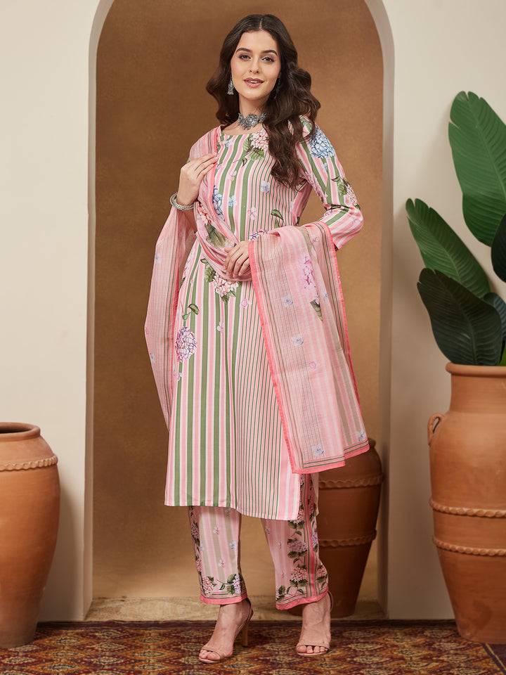Baby-Pink-Cotton-Blend-Straight-Floral-Printed-3-Piece-Anarkali-Set