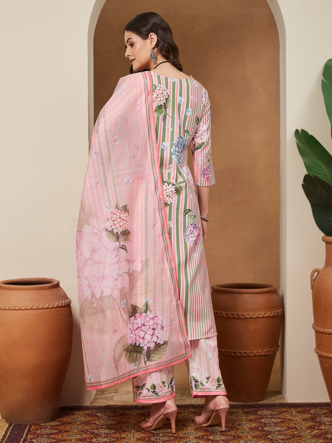 Baby-Pink-Cotton-Blend-Straight-Floral-Printed-3-Piece-Anarkali-Set