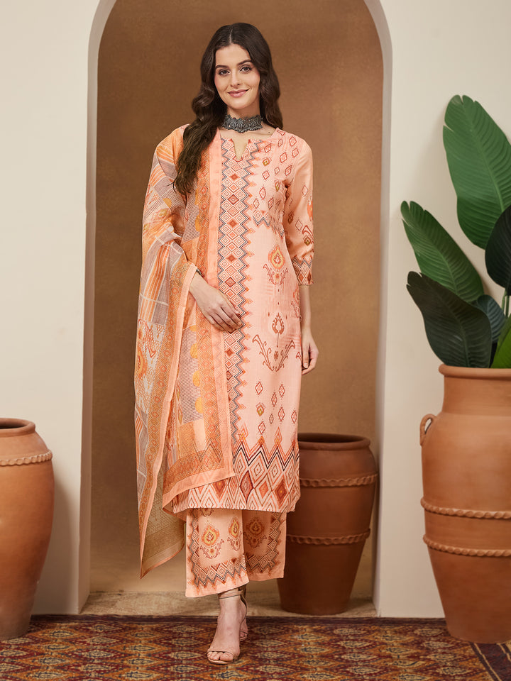 Pink 3-Piece Kurta Set