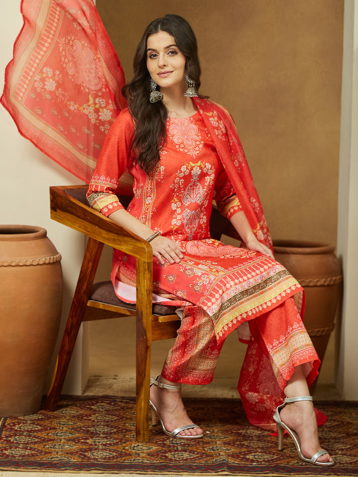 Orange-Cotton-Blend-Ethnic-Motifs-3-Piece-Anarkali-Set