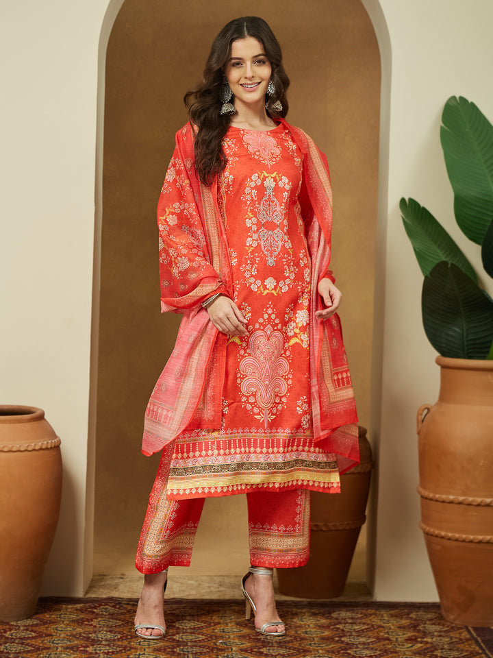 Orange-Cotton-Blend-Ethnic-Motifs-3-Piece-Anarkali-Set
