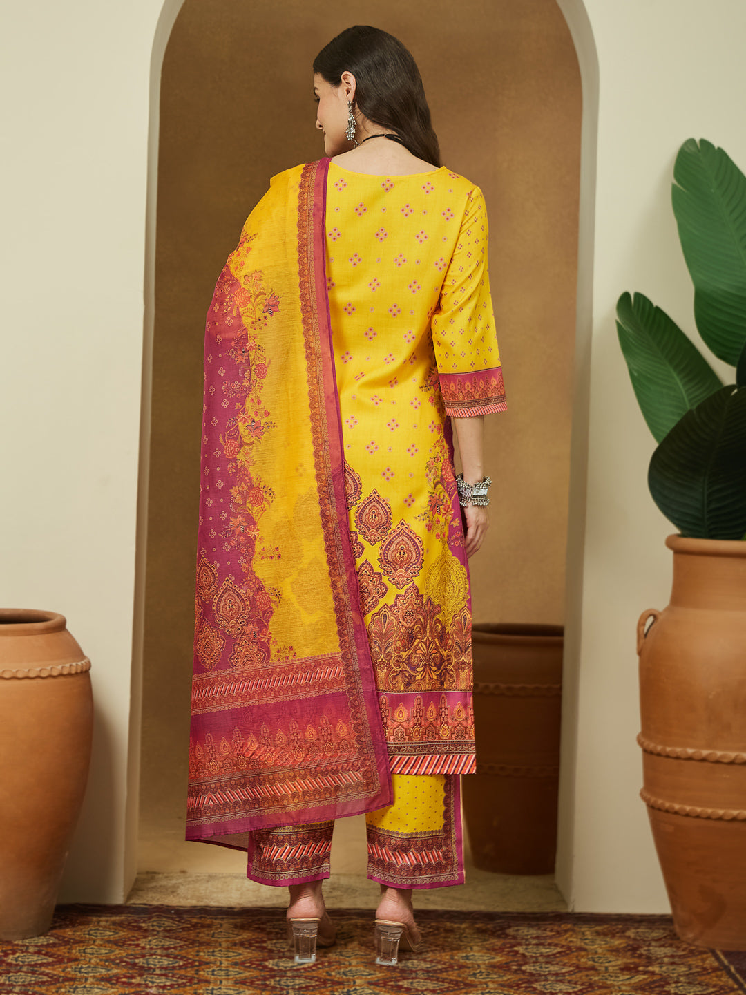 Yellow 3-Piece Kurta Set