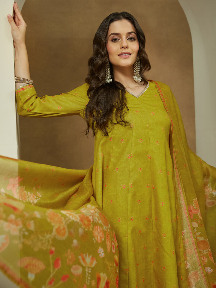 Yellow 3-Piece Kurta Set