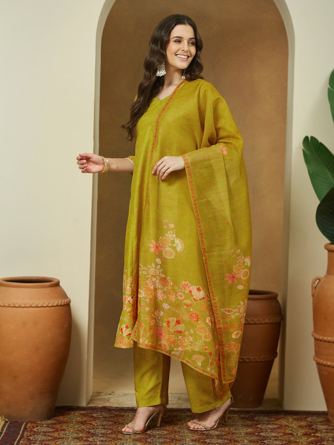 Yellow 3-Piece Kurta Set