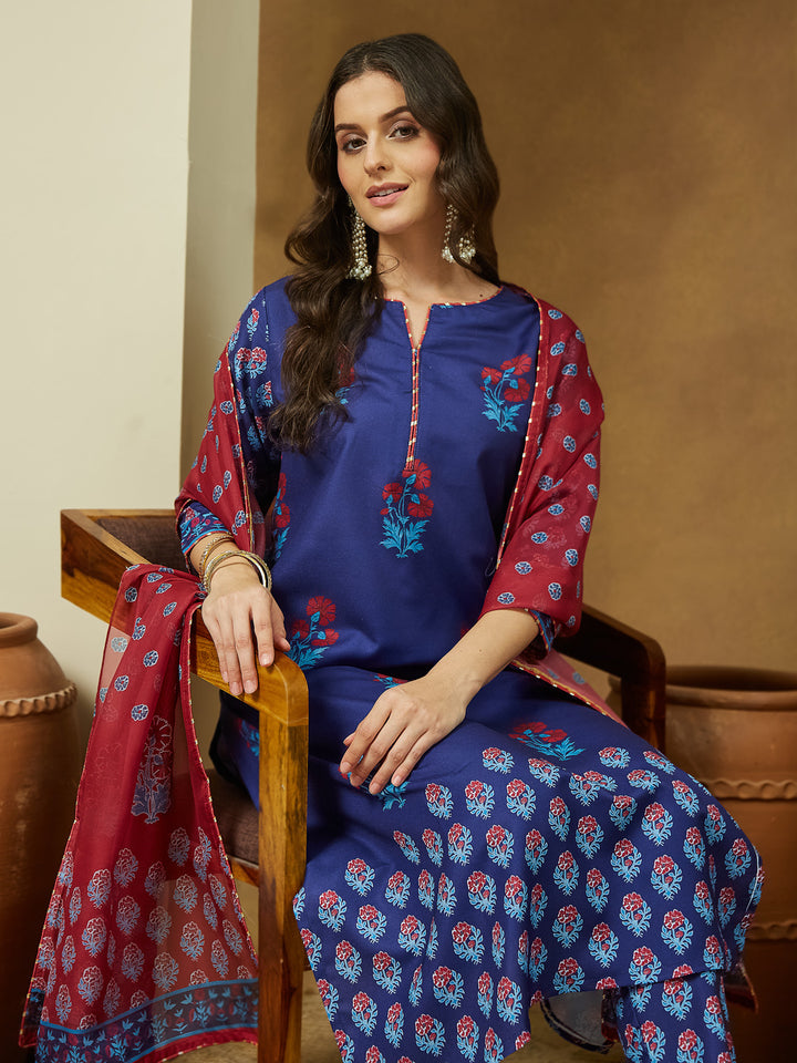 Purple 3-Piece Kurta Set
