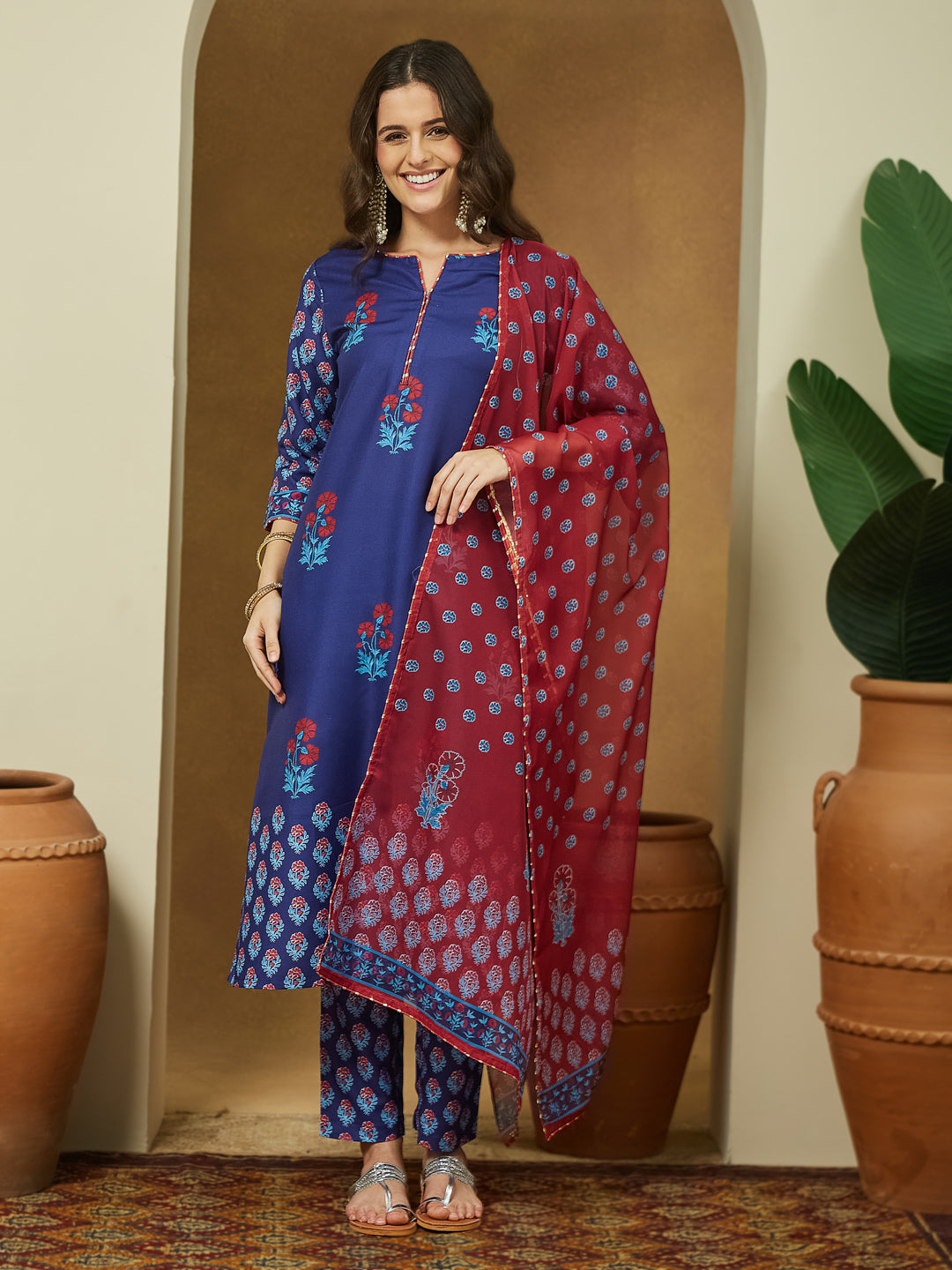 Purple 3-Piece Kurta Set