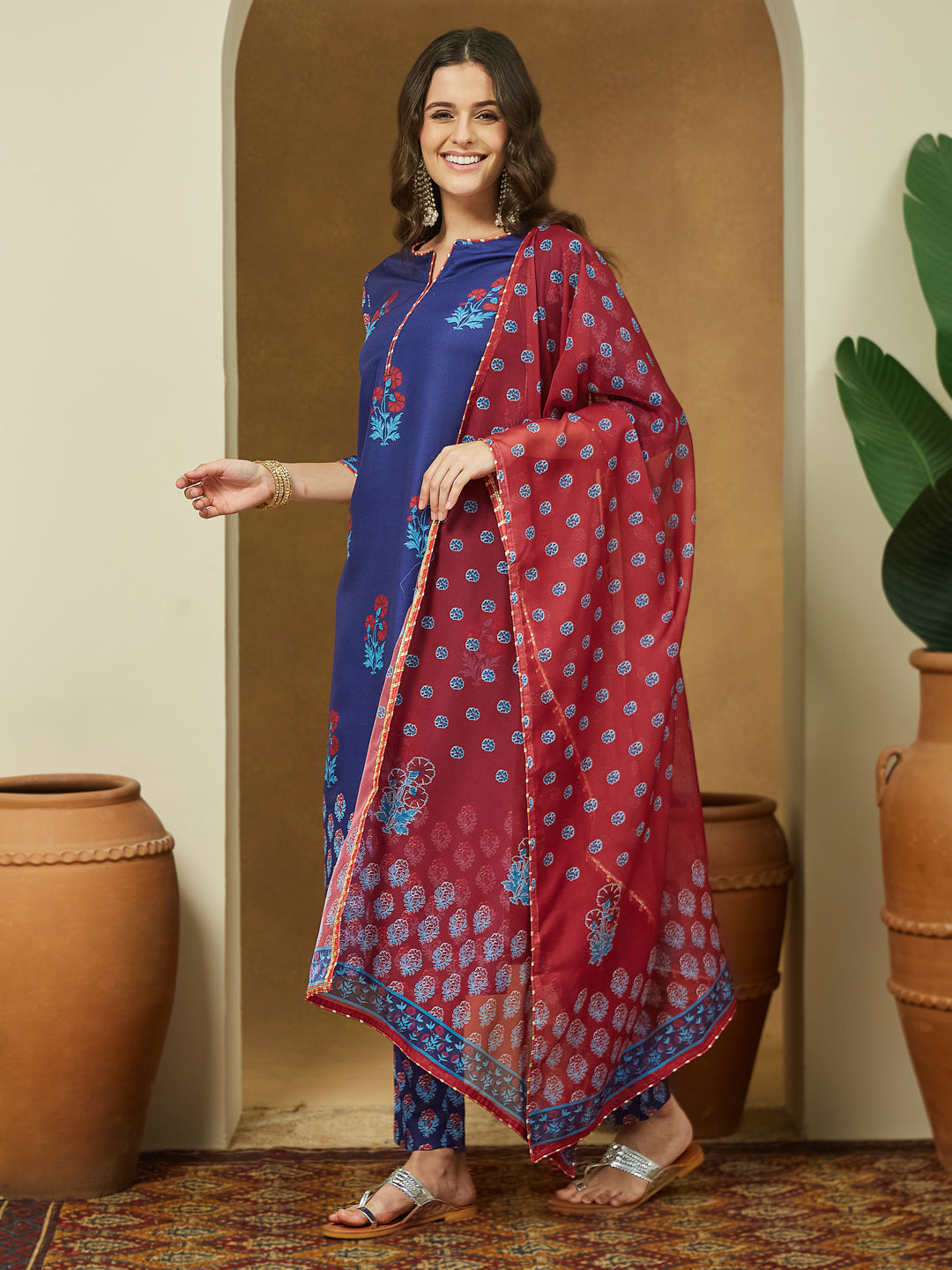 Purple 3-Piece Kurta Set