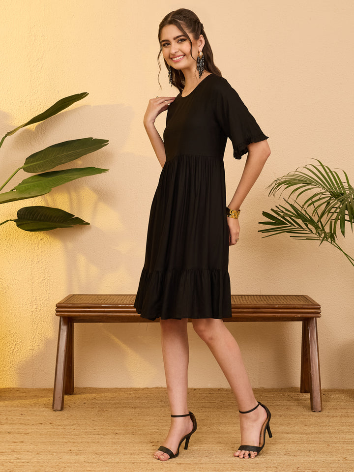 Black Midi Dress