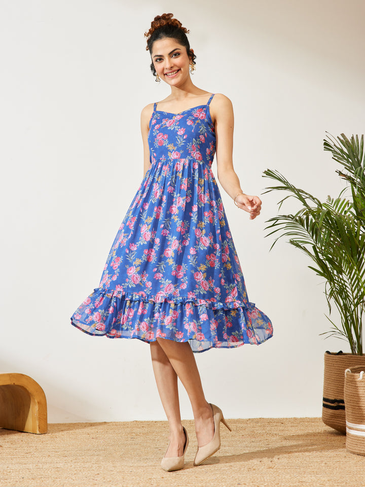 Blue Midi Dress