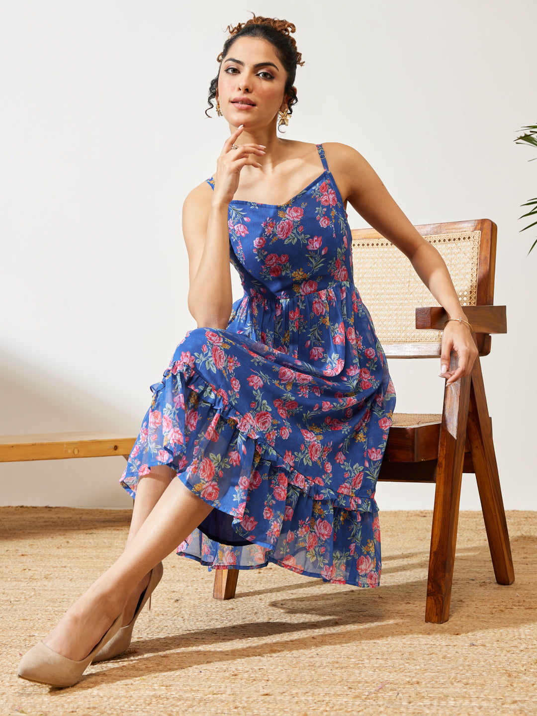 Blue Midi Dress