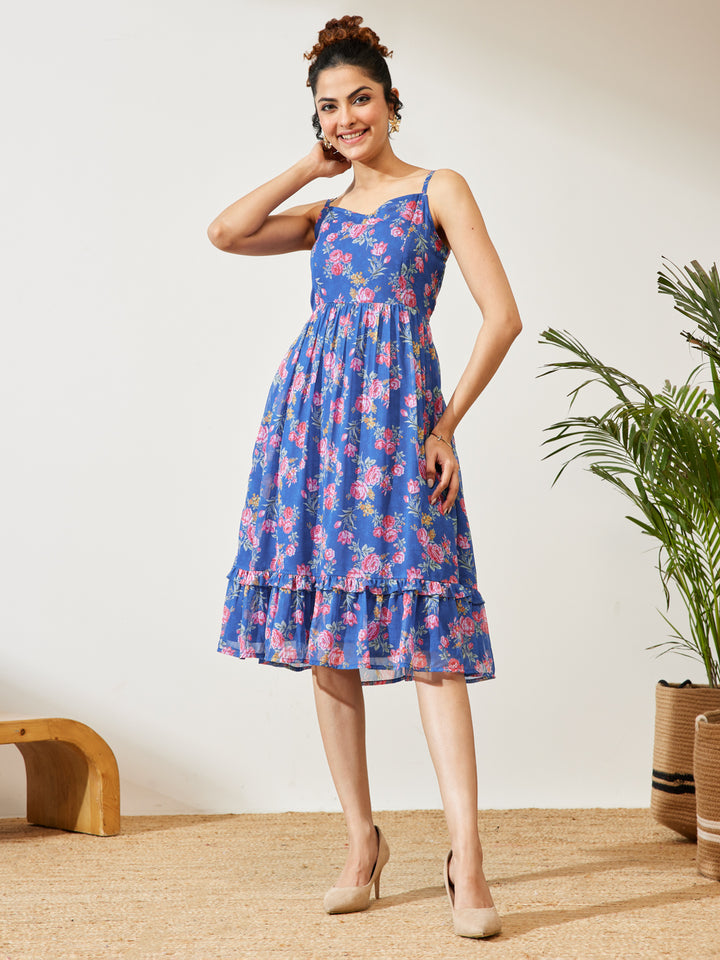 Blue Midi Dress
