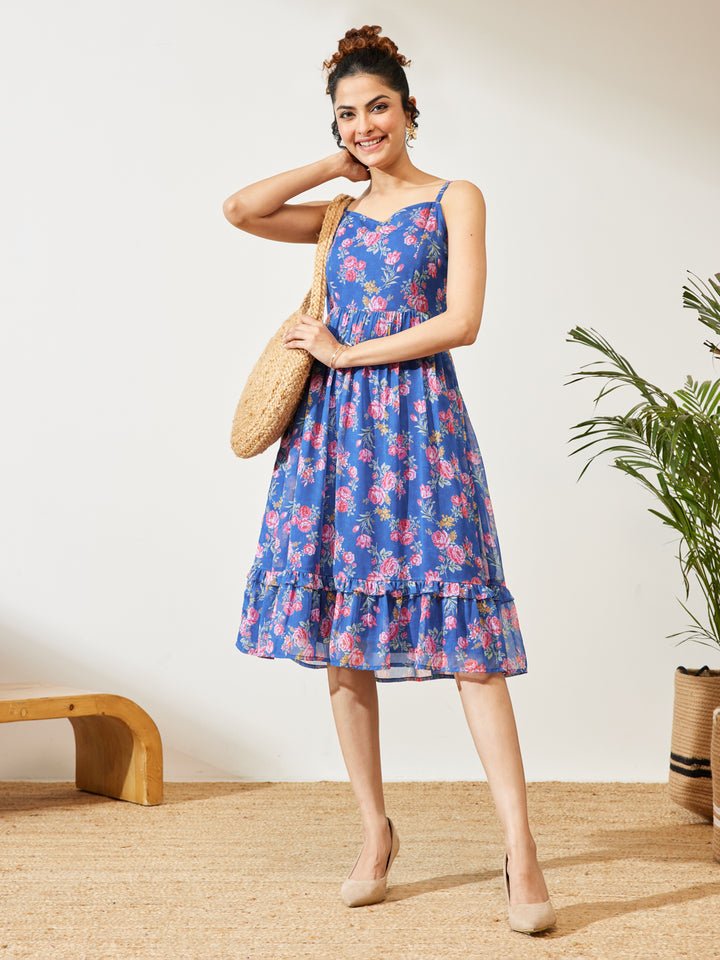 Blue Midi Dress