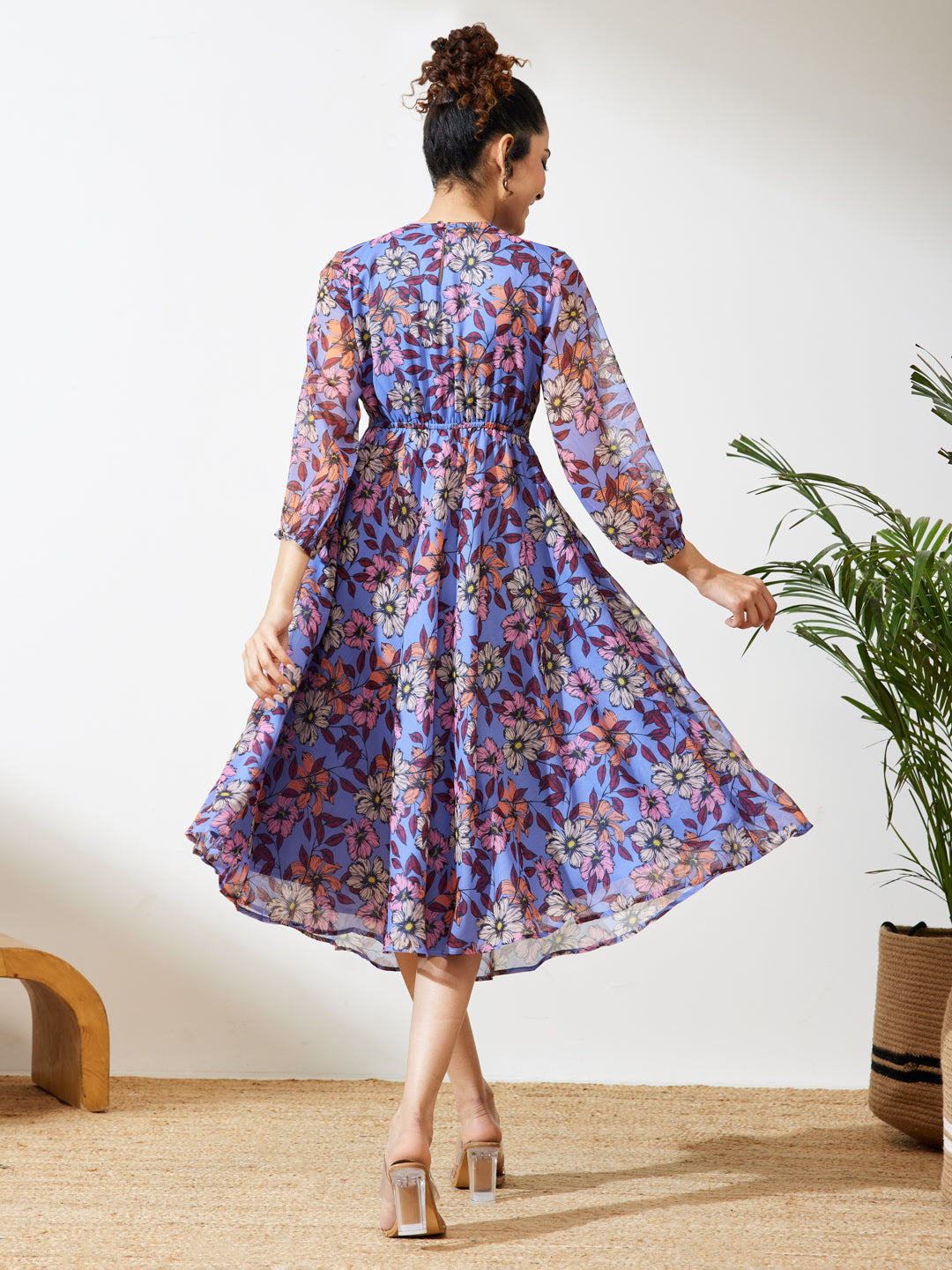 Purple Midi Dress