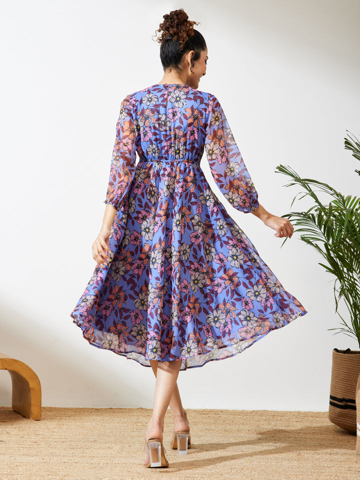Purple Midi Dress