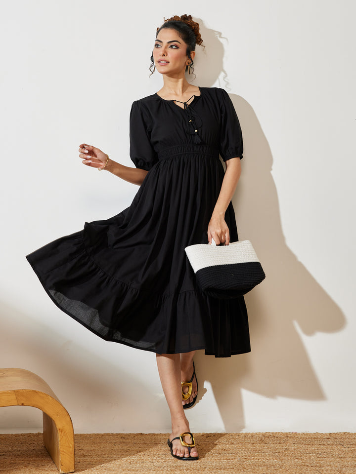 Black Midi Dress