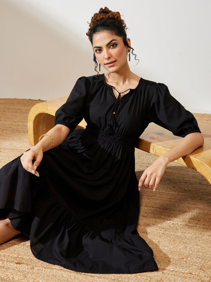 Black Midi Dress