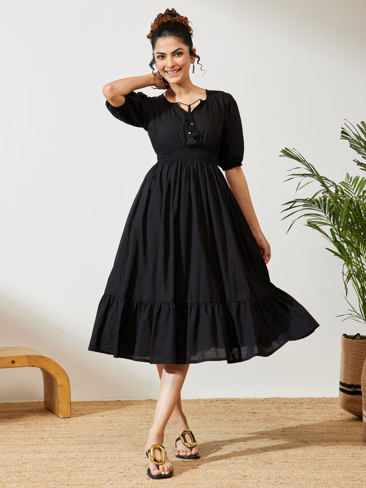 Black Midi Dress