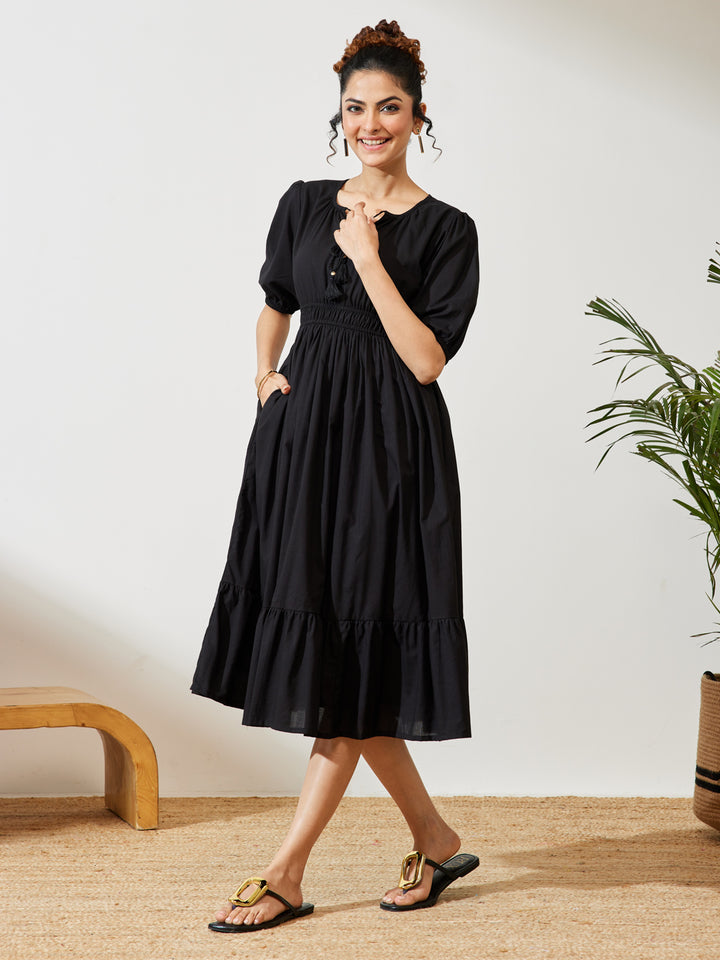 Black Midi Dress