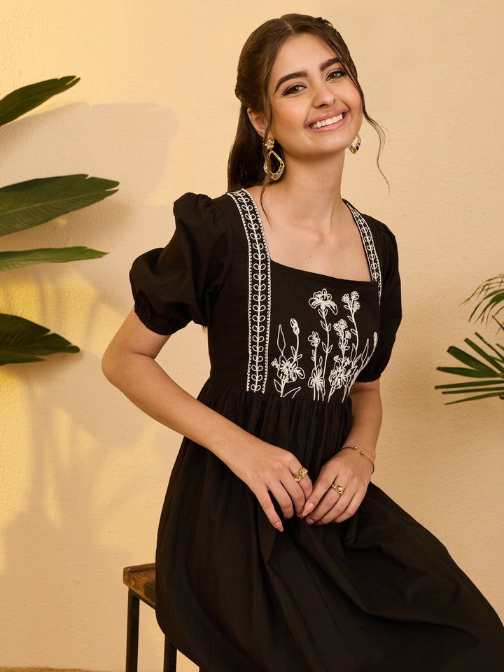 Black Midi Dress