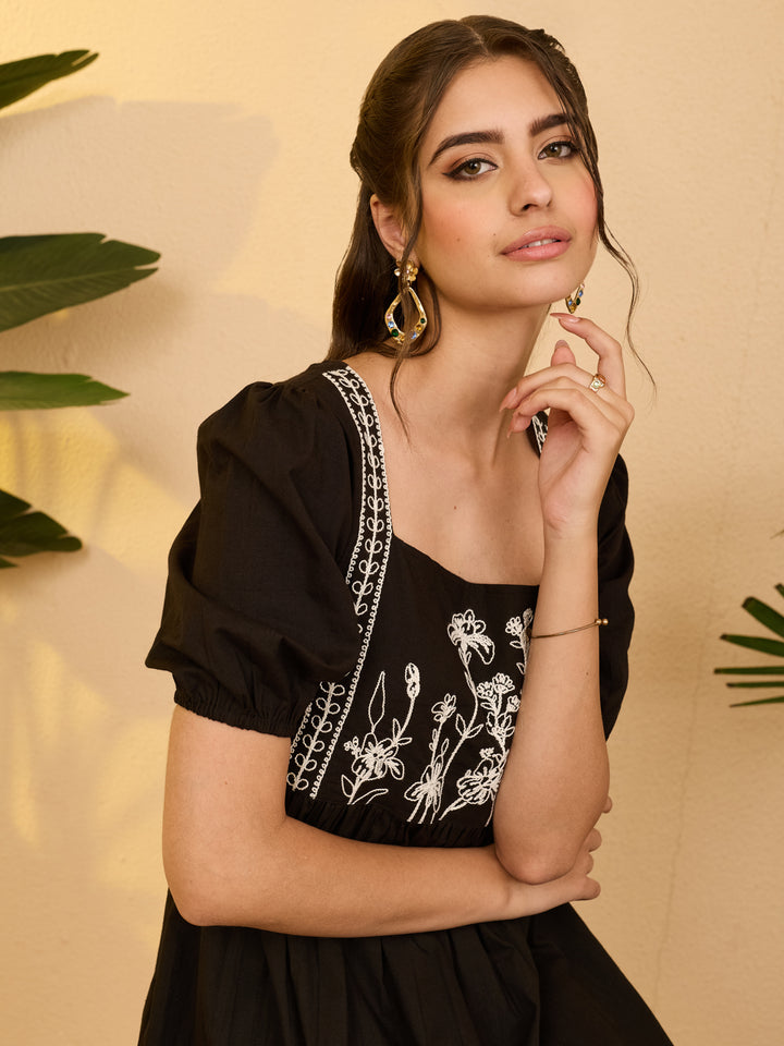 Black Midi Dress