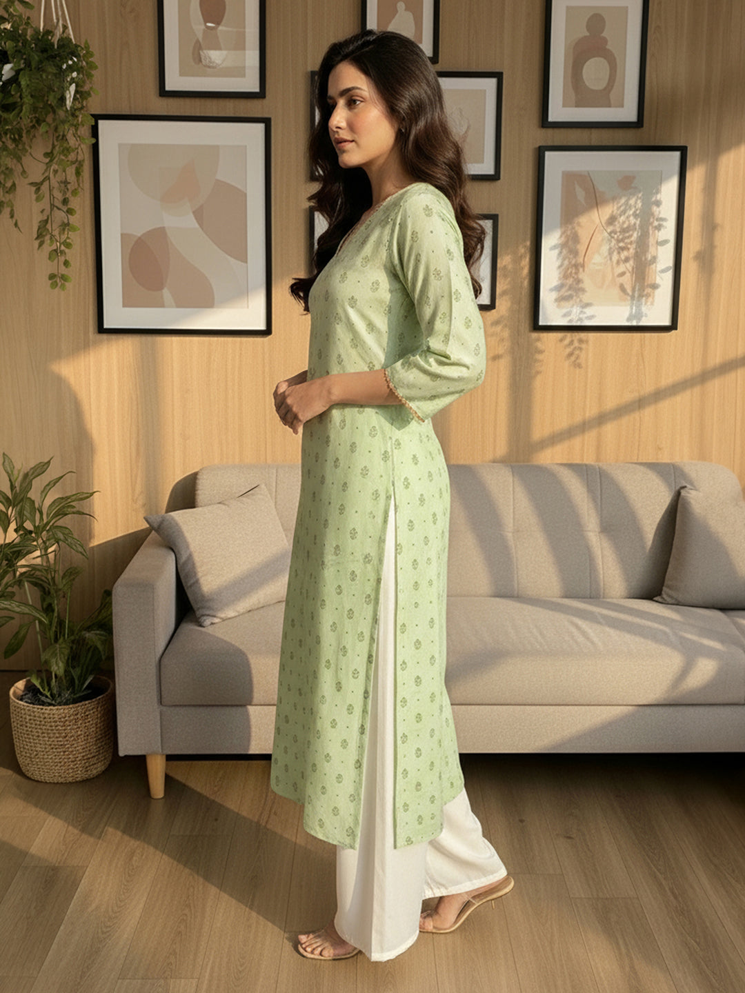 Green Kurta