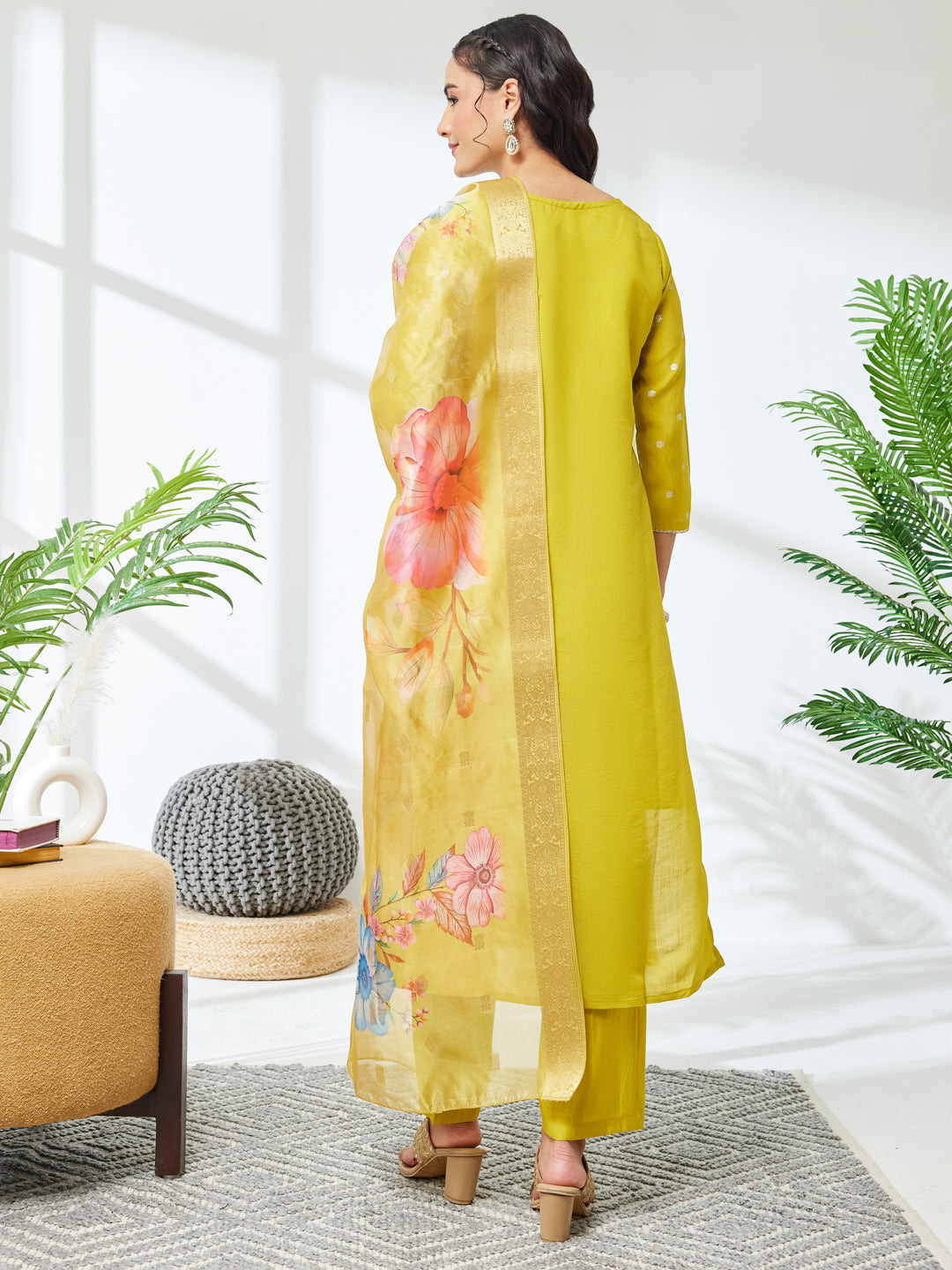 Yellow 3-Piece Kurta Set