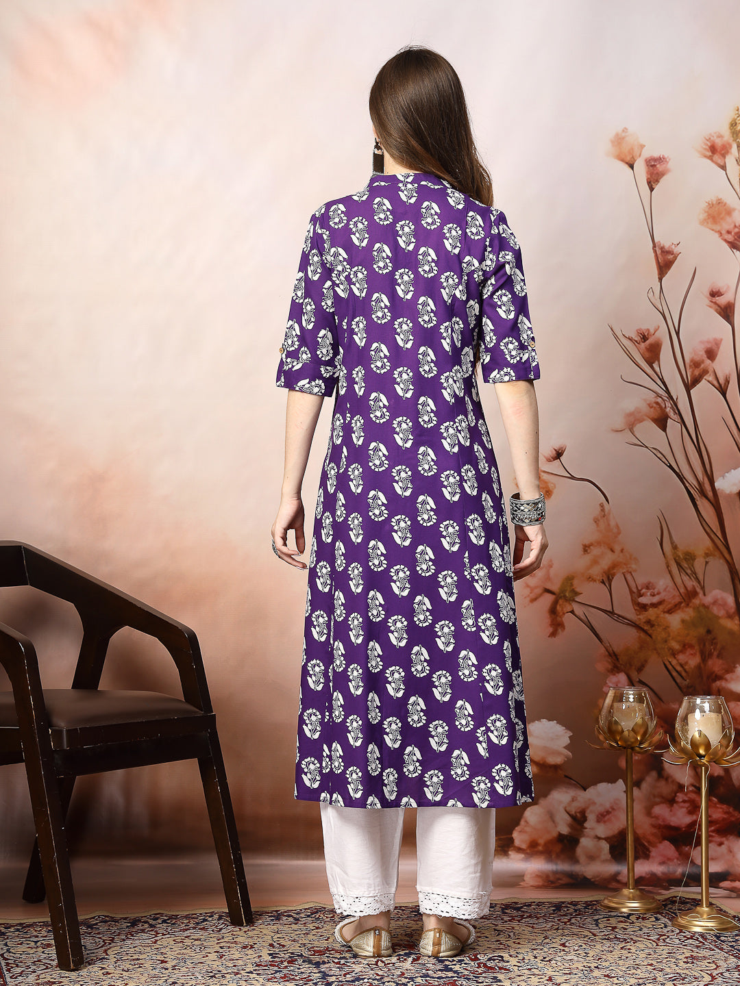Purple-Rayon-Floral-Printed-A-Line-Kurta-Only