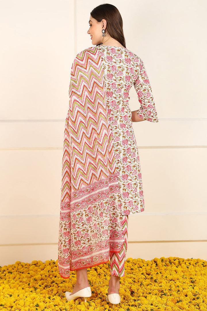 Pink-Pure-Cotton-Floral-Printed-Straight-Kurat-Set