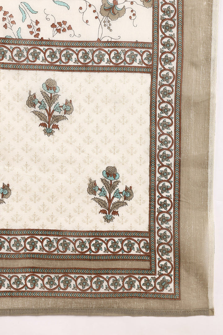 Cream-Pure-Cotton-Ethnic-Motifs-Printed-Straight-Kurta-Set