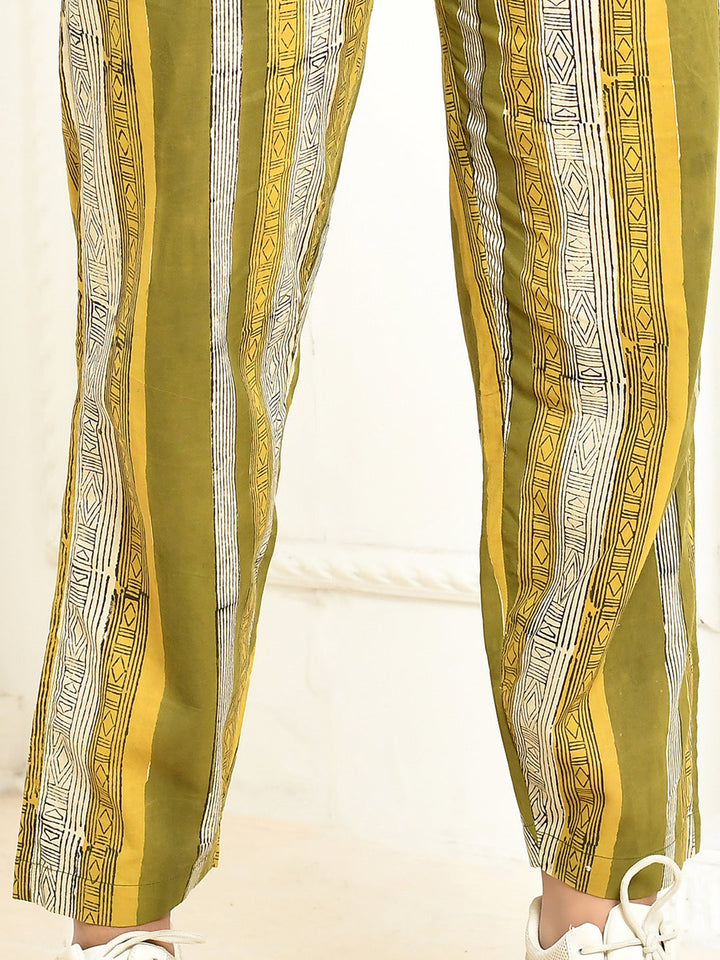 ZERESOUQ-Jasmine-Green-Cotton-Handprinted-Pant