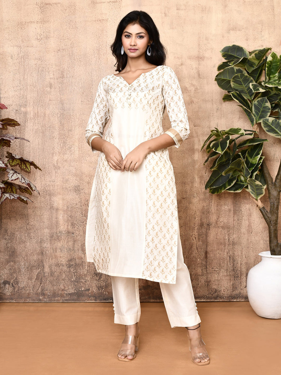 Jenni-Off-White-Maheshweri-Silk-Handloom-2-Piece-Kurta-Set