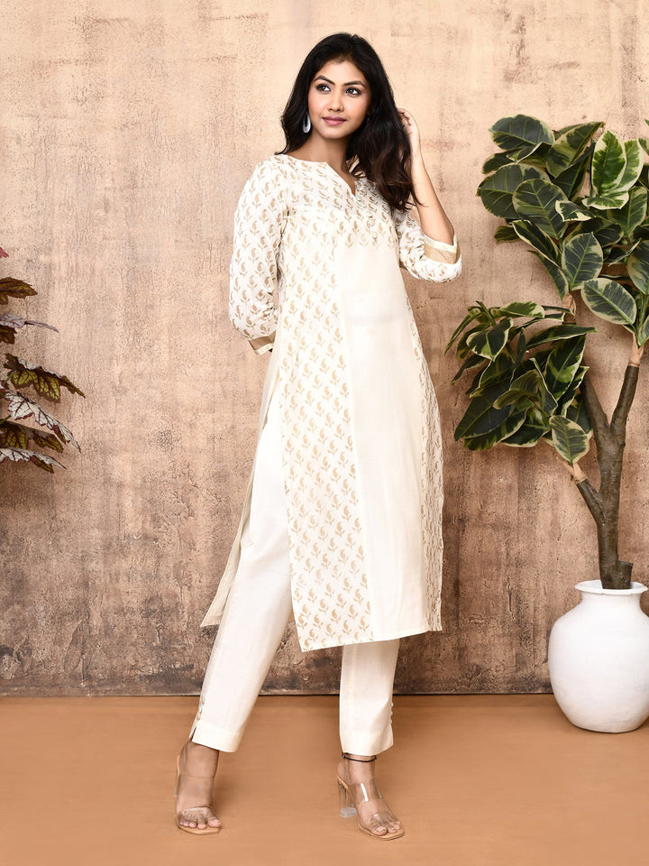 ZERESOUQ-Jenni-Off-White-Maheshweri-Silk-Handloom-2-Piece-Kurta-Set