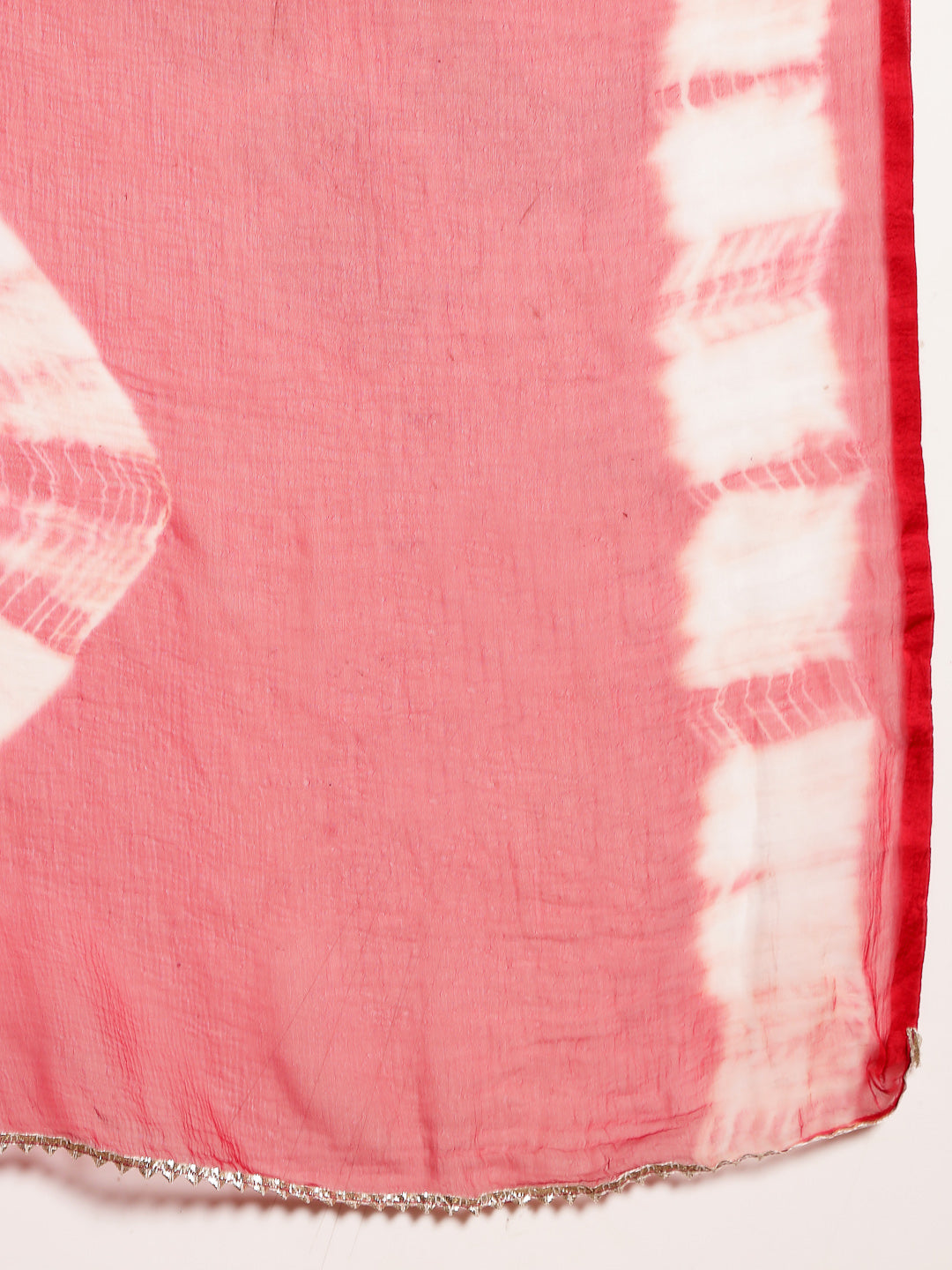 Red Floral Printed & Embroidered Rayon A-Line Kurta With Dupatta