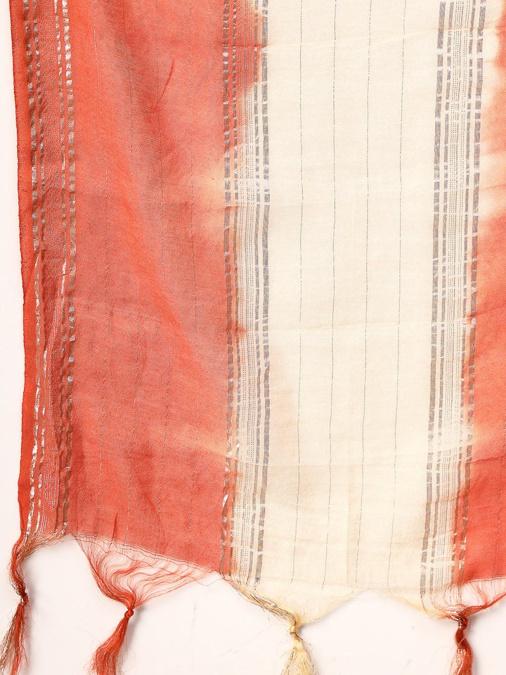 Rust-Rayon-Printed-Embroidered-A-Line-3-Piece-Kurta-Set
