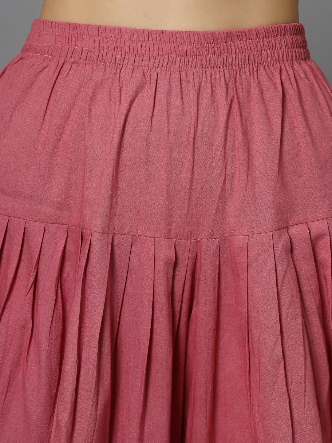 Pink-Cotton-Floral-Printed-Kurti-With-Dhoti-Pant