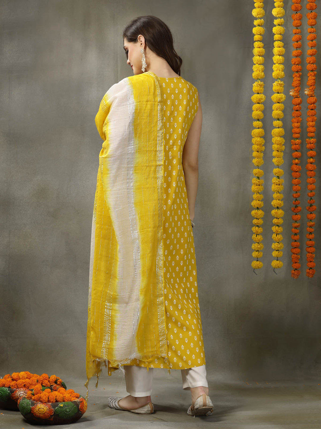 Yellow-Rayon-Embroidered-A-Line-2-Piece-Kurta-Set