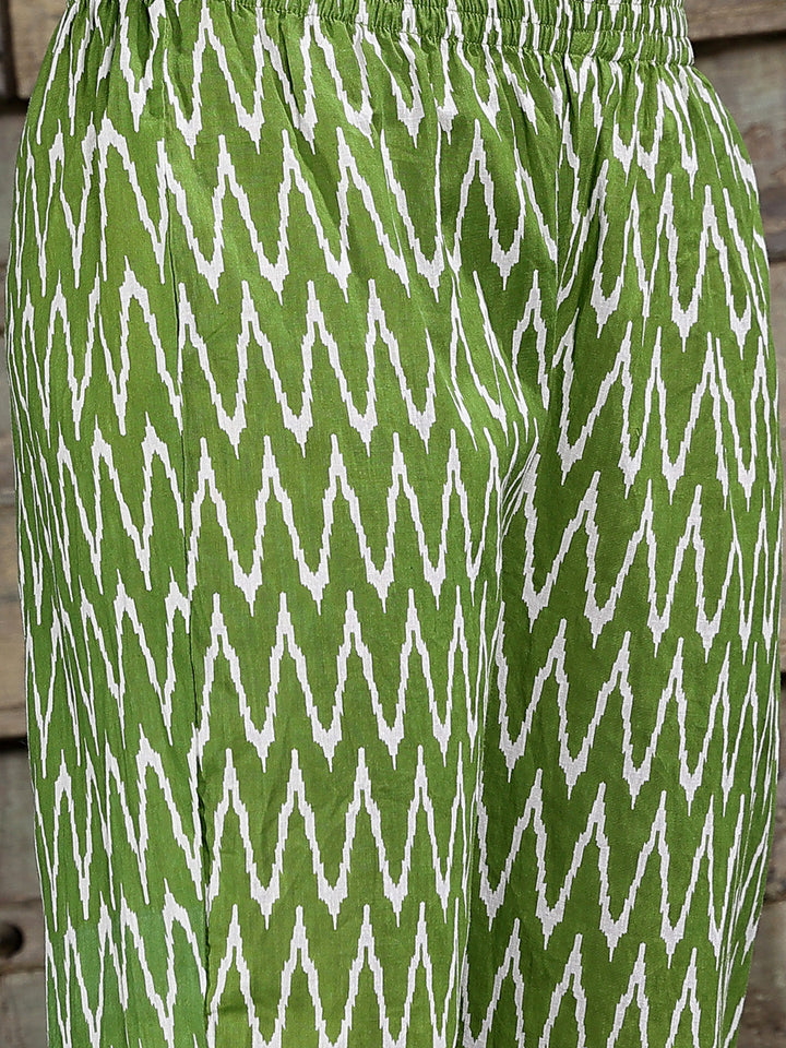 Green-Cotton-Printed-Naira-Cut-3-Piece-Kurta-Set