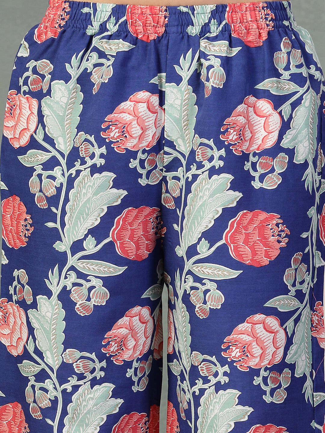 Blue-Rayon-Floral-Printed-Alia-Cut-3-Piece-Kurta-Set