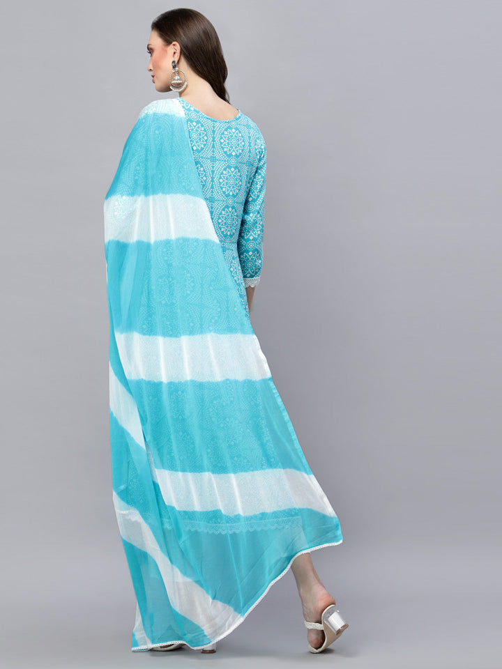 Light-Blue-Rayon-Bandhej-Print-3-Piece-Anarkali-Set