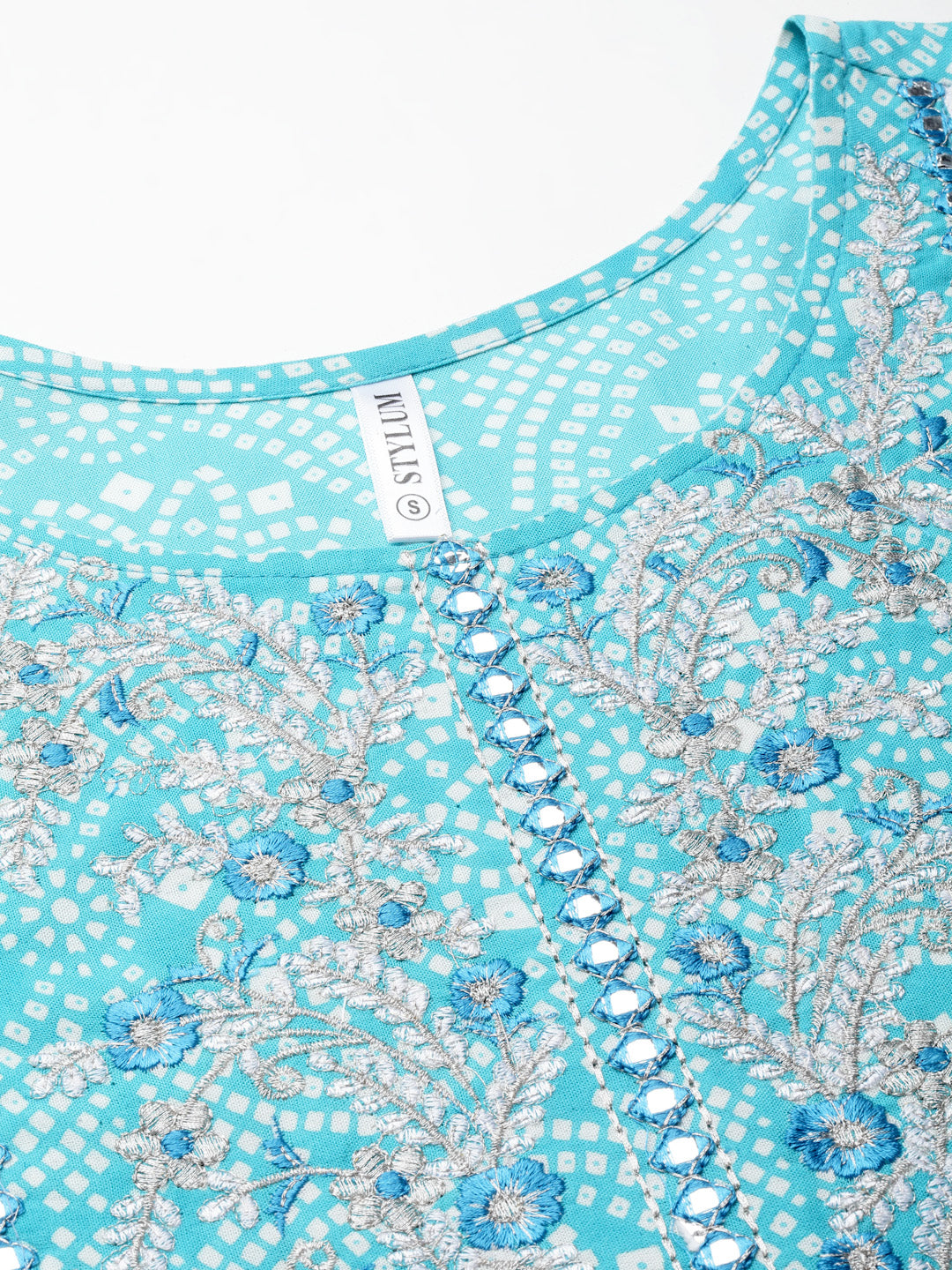 Light-Blue-Rayon-Bandhej-Print-3-Piece-Anarkali-Set