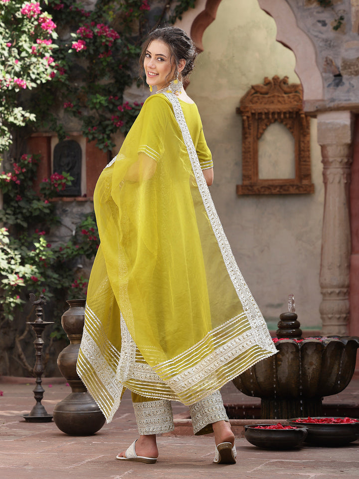 Yellow-Rayon-Solid-3-Piece-Anarkali-Set