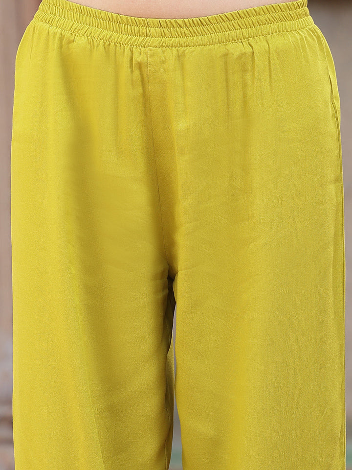 Yellow-Rayon-Solid-3-Piece-Anarkali-Set