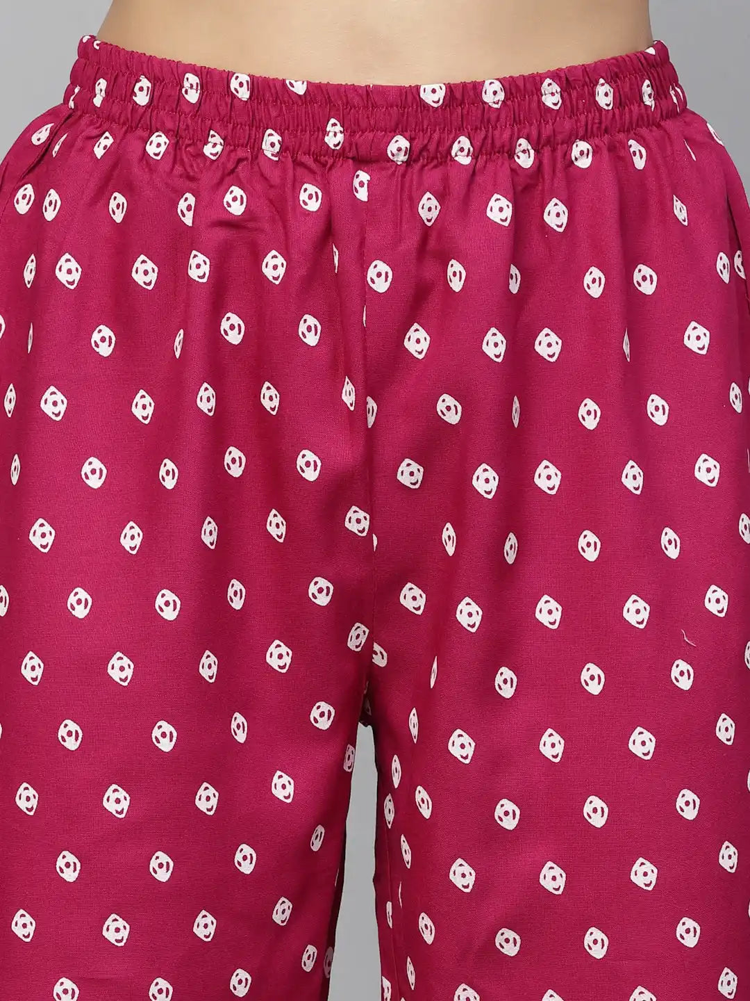 Gem-Red-Rayon-Bandhej-Printed-3-Piece-Kurta-Set