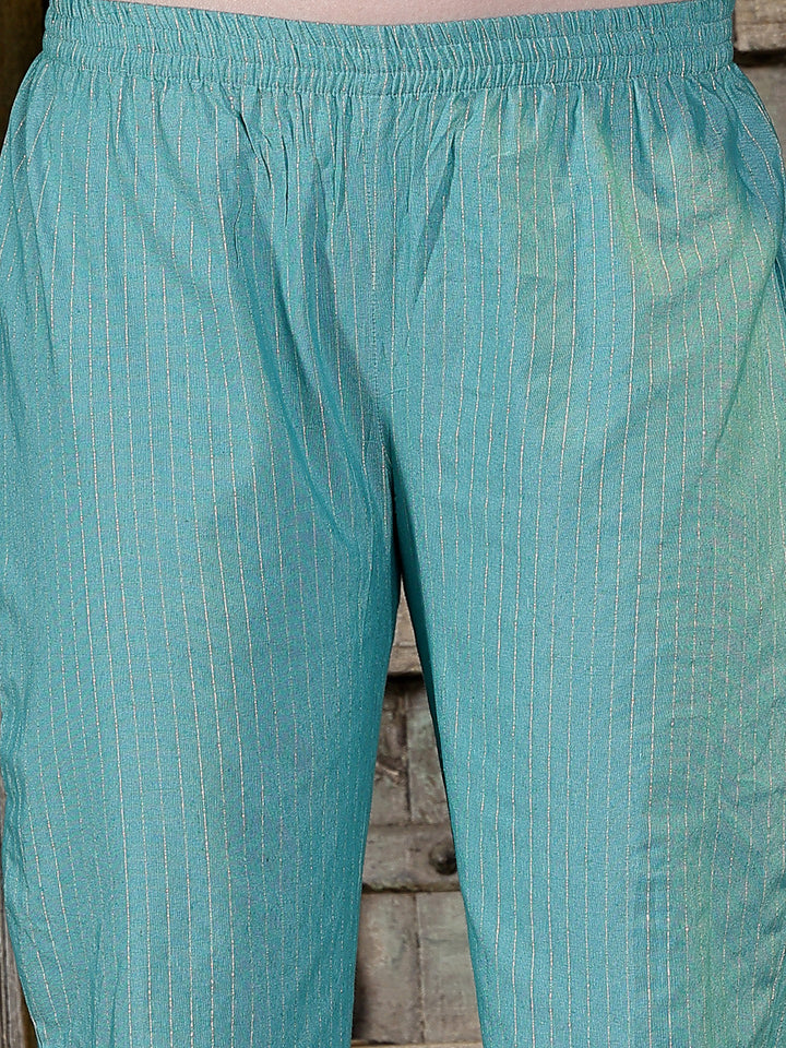 Light-Green-Cotton-Designed-Straight-3-Piece-Kurta-Set