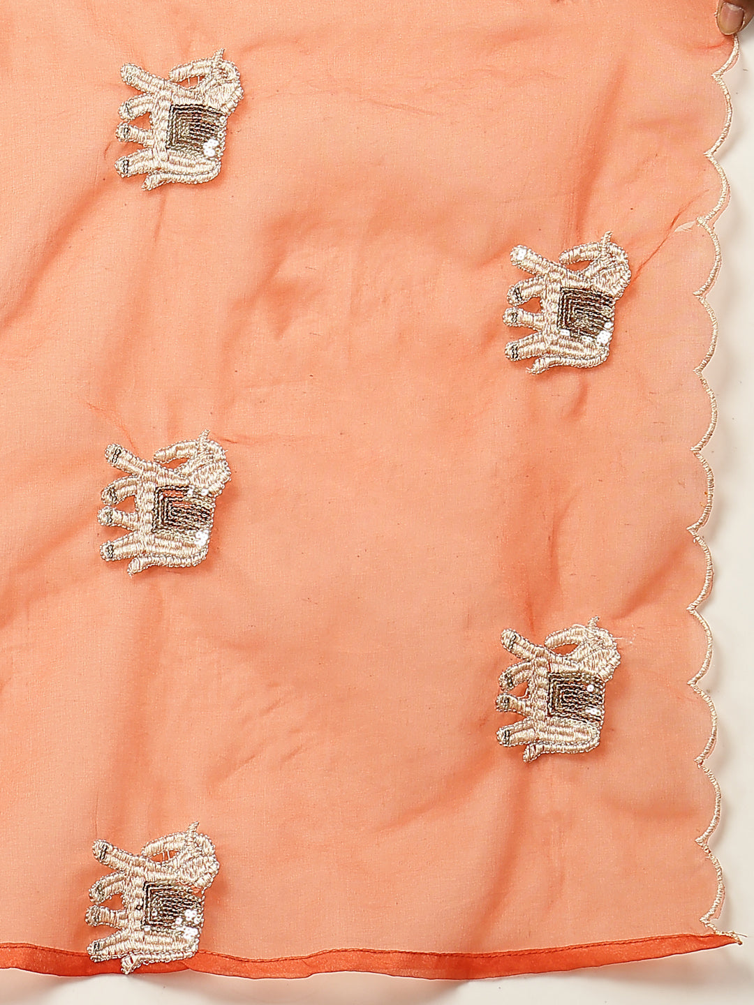 Green Solid Velvet Flared Kurta Palazzo Dupatta Set